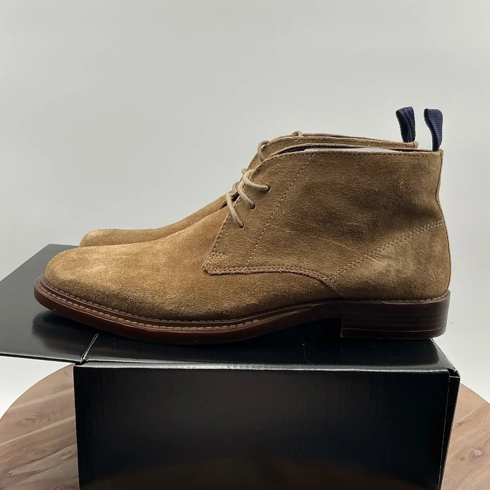 Steve Madden P-Hemet 275 Mens Taupe Suede Leather Chukka Desert Boots Size 9